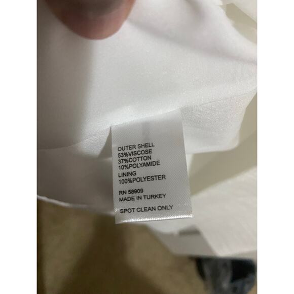 Antonio Melani Eos Crinkle Gauze Cut Out Beaded Square Neck Dress, Sz 4 -- NWT - Picture 11 of 13